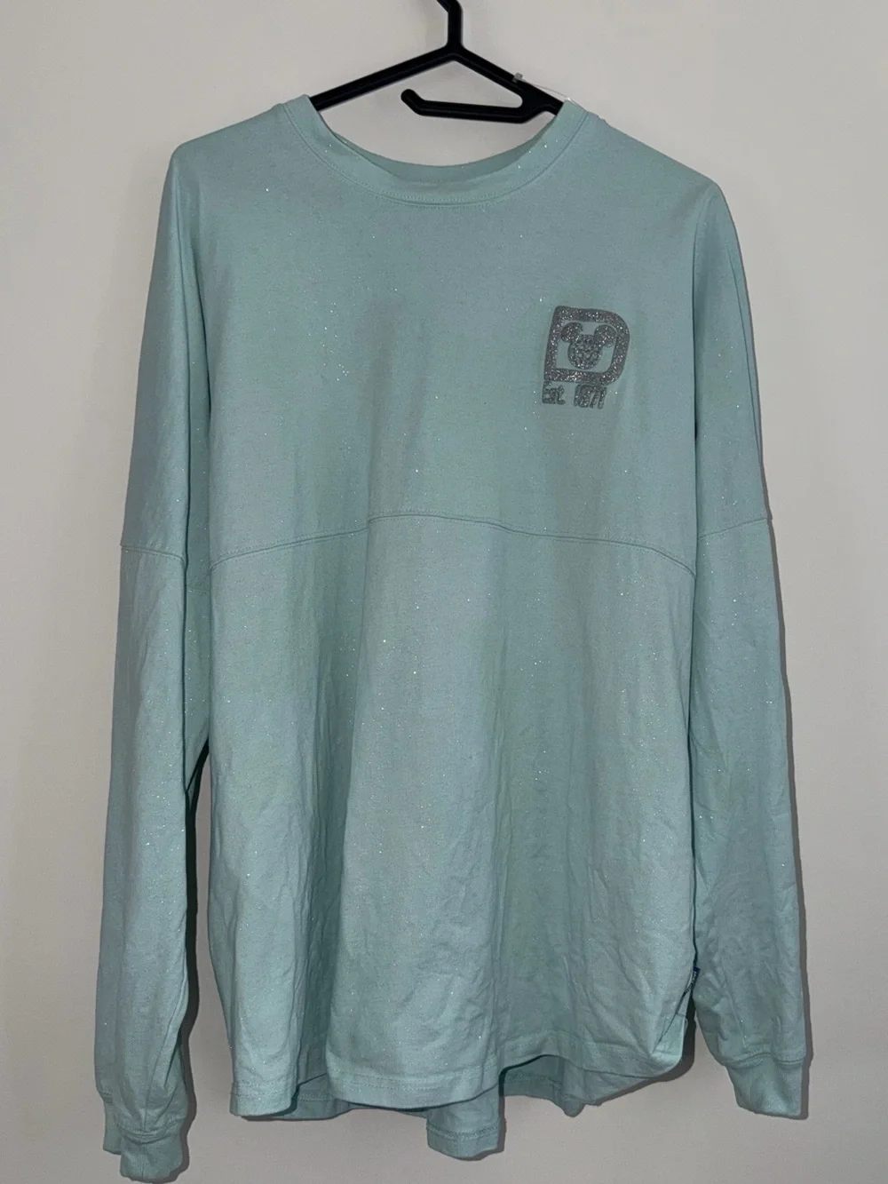 Disney Parks Arendelle Aqua Sparkle Glitter Spirit Jersey Blue 2X disneybounding - Picture 2 of 7